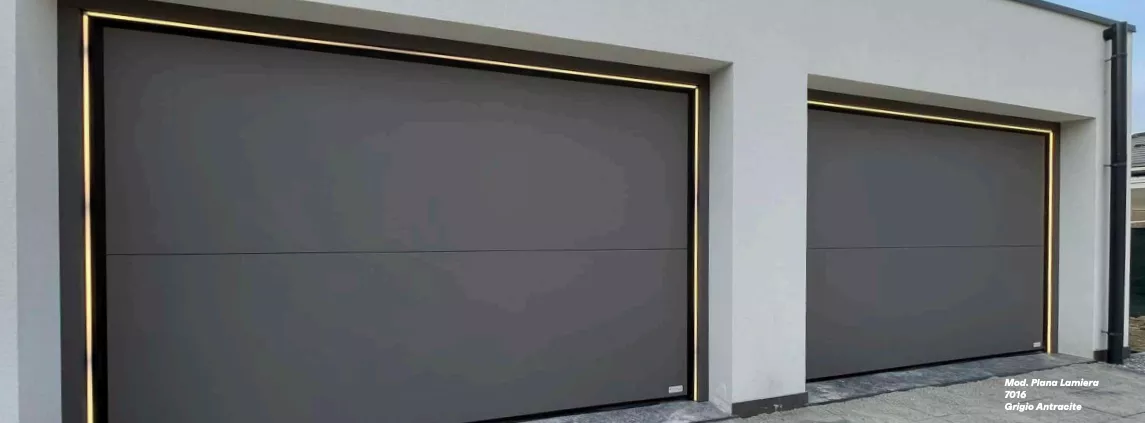 portes de garage overlap avec led